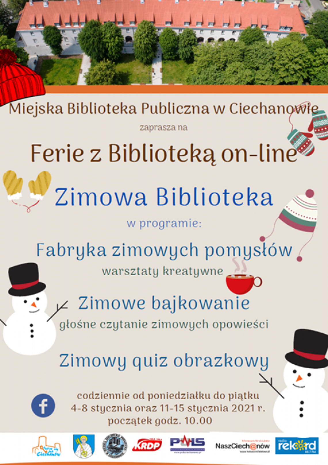 Miejska Biblioteka w Ciechanowie zaprasza na ferie!