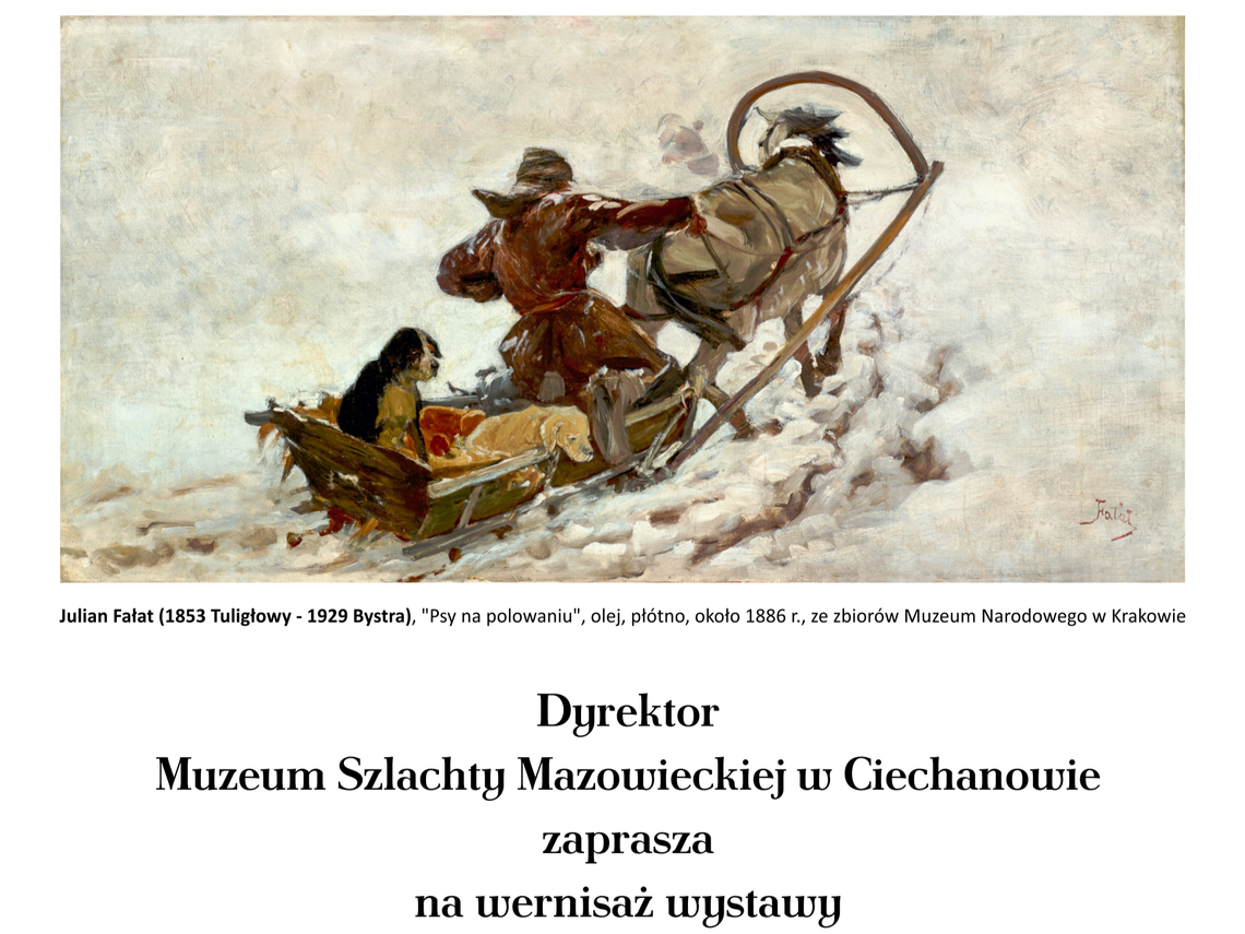 Mistrzowie polskiego malarstwa w Dworze Aleksandry Bąkowskiej. Zobacz „Śnieg w malarstwie polskim Mistrzowie polskiego malarstwa w Dworze Aleksandry Bąkowskiej. Zobacz „Śnieg w malarstwie polskim