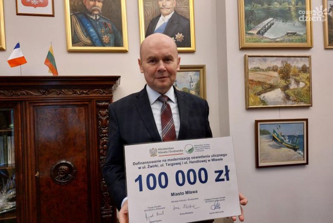 Mława. 100 tys. dotacji na modernizację oświetlenia