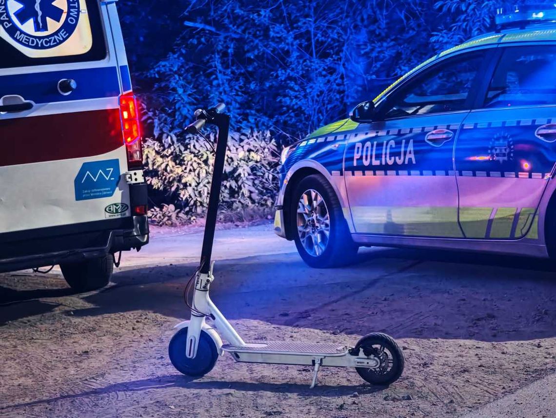 Mława. 15- latka jechała hulajnogą elektryczną. Trafiła do szpitala