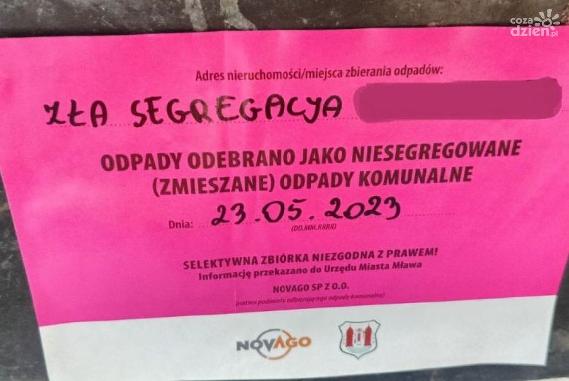 Mława apeluje: Segregujmy śmieci z większą dbałością