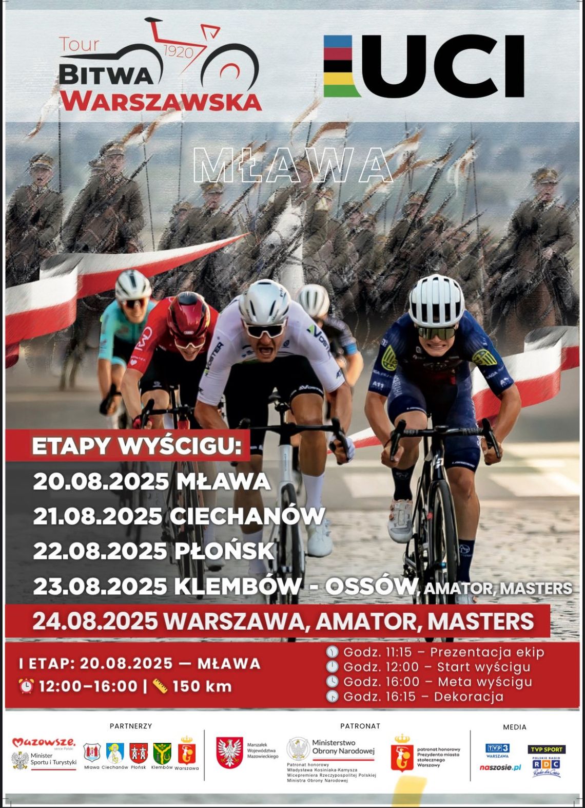Mława. Dziś Tour Bitwa Warszawska!