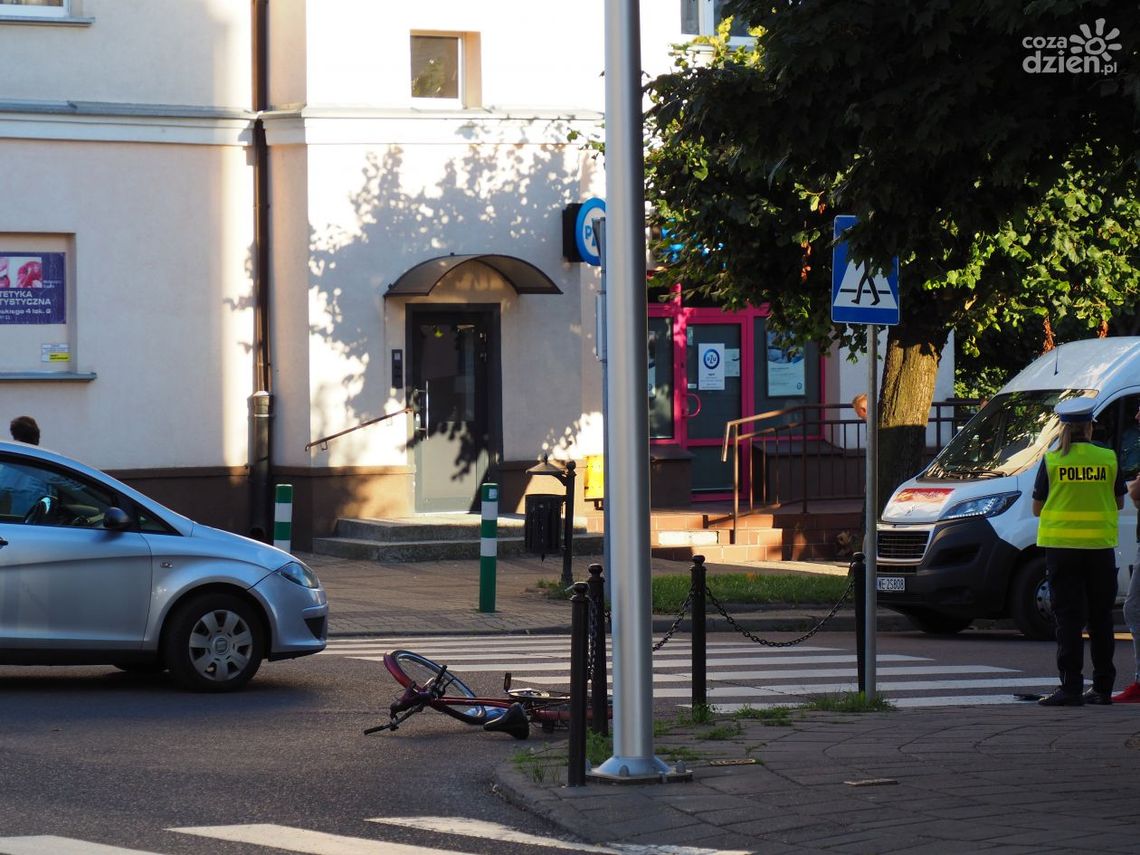Mława. Oślepiło go słońce i nie zauważył rowerzysty 