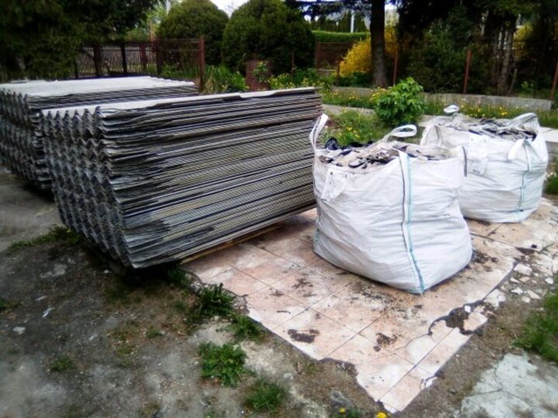 Mława pozbyła się kolejnych131 ton azbestu