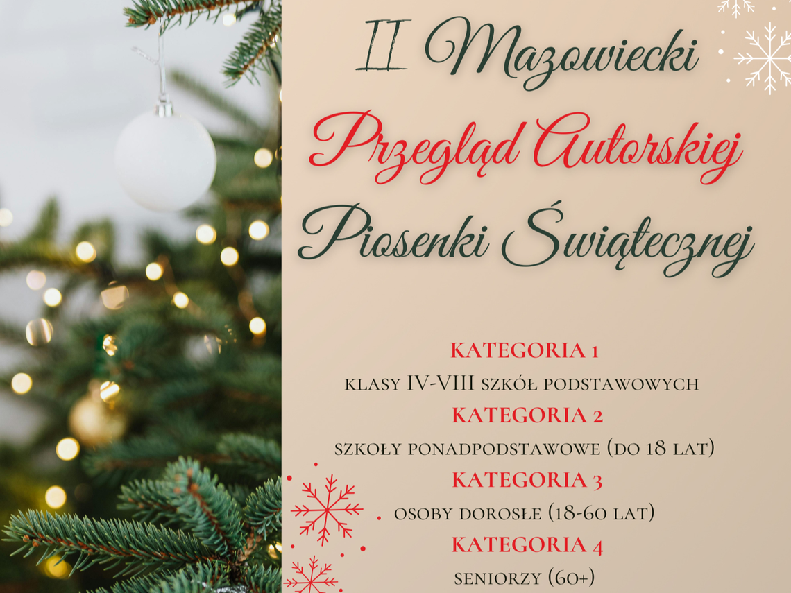 Młodzi artyści poszukiwani! Zgłoś swój utwór i zdobądź sceniczne doświadczenie Plakat o przeglądzie piosenki w Mordach