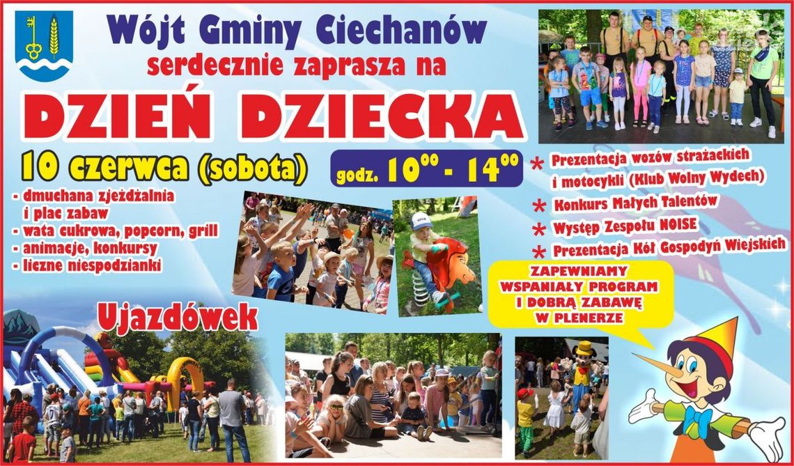 Moc atrakcji w Ujazdówku, czyli Dzień Dziecka w Gminie Ciechanów