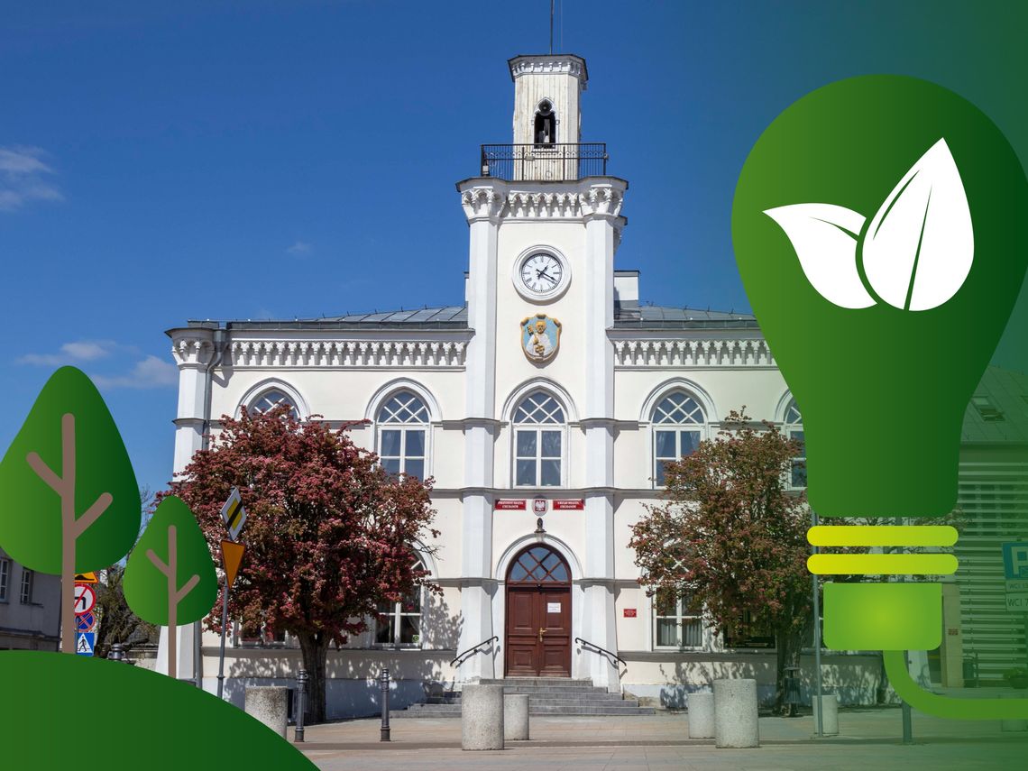 Modernizacja szkół przyniosła realny zysk. Ciechanów zarobił ponad 300 tys. zł na "białych certyfikatach" Ratusz w Ciechanowie