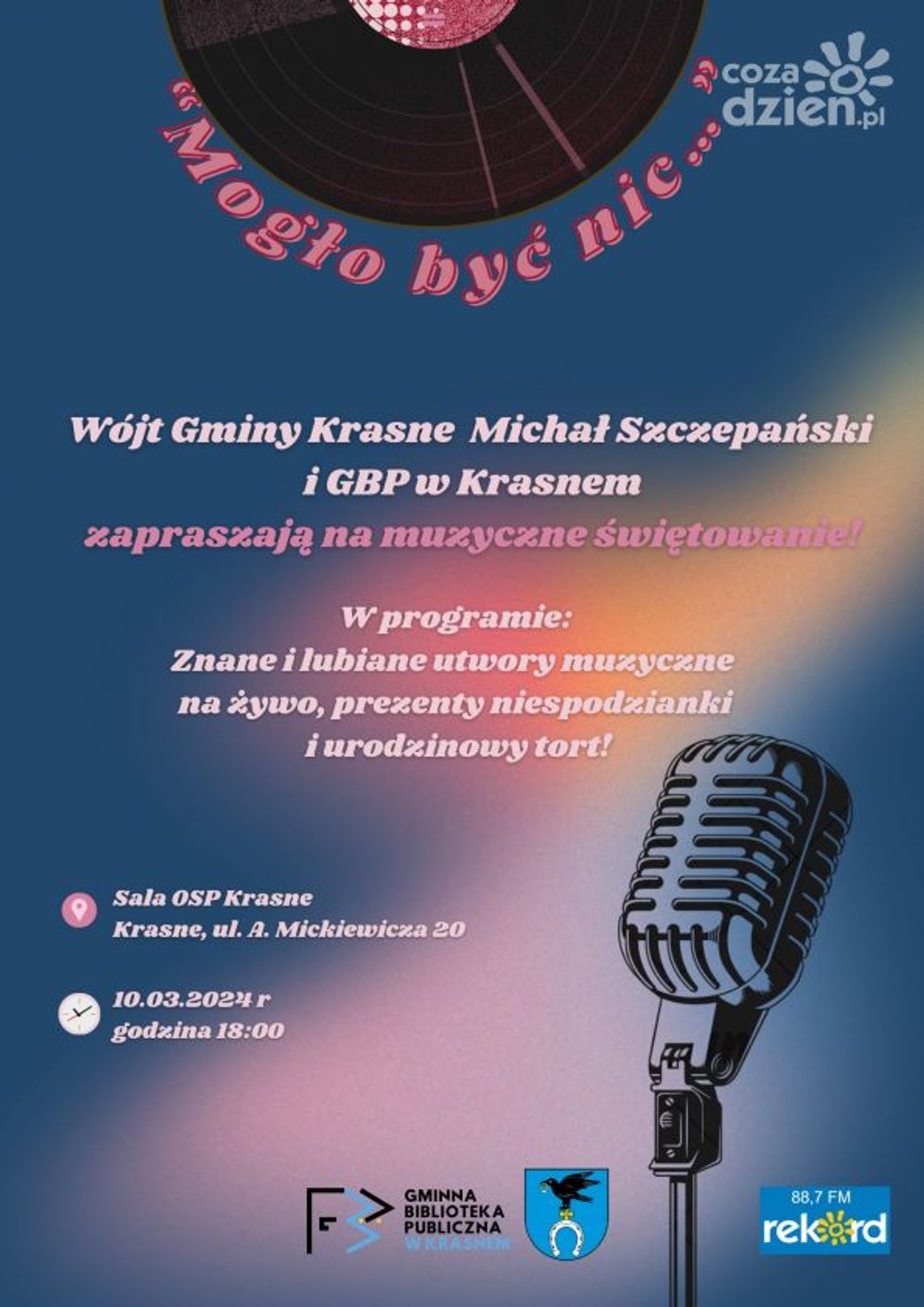 “Mogło być nic!” - z okazji 75-lecia Biblioteki Publicznej w Krasnem oraz Dni Kobiet i Mężczyzn