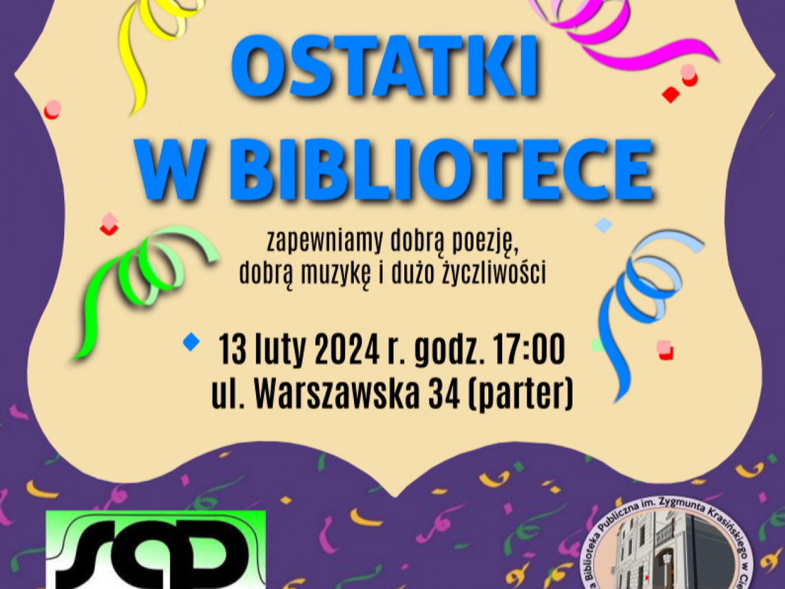 Na ostatki do biblioteki!