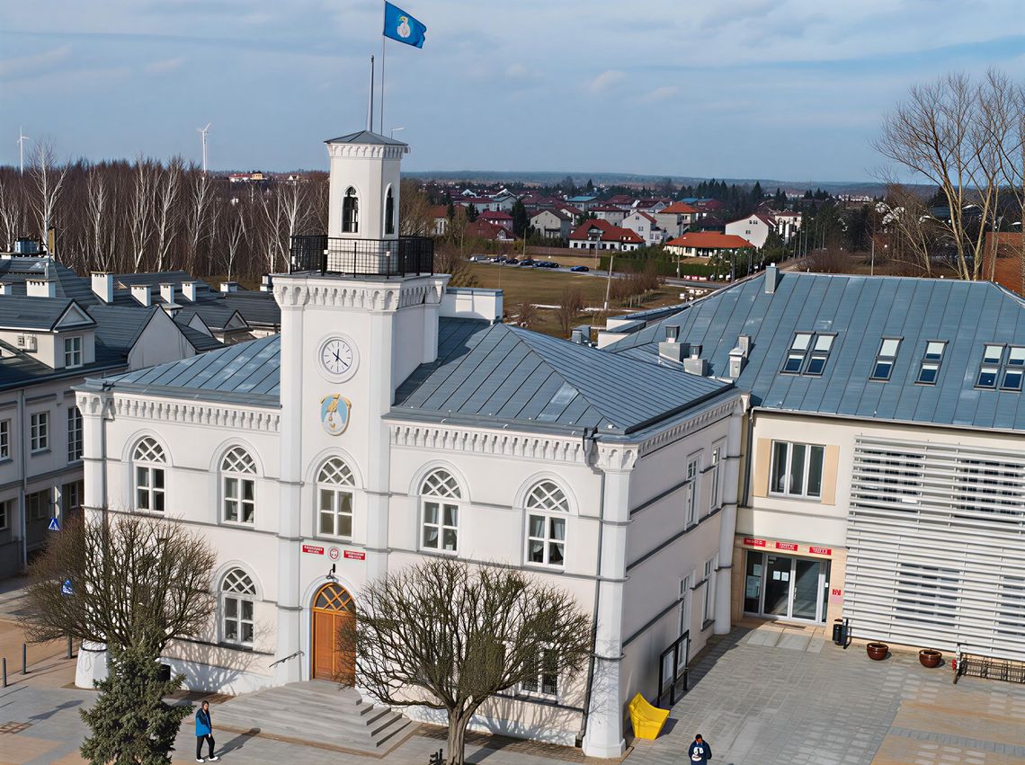 Widok  na ciechanowski ratusz