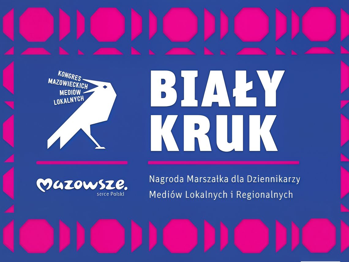 Nasi górą na gali "Białe Kruki"! Wyróżnienie dla Michała Wulczyńskiego i nagrody dla Radomia i Ciechanowa. Plansza konkursu "Biały Kruk"