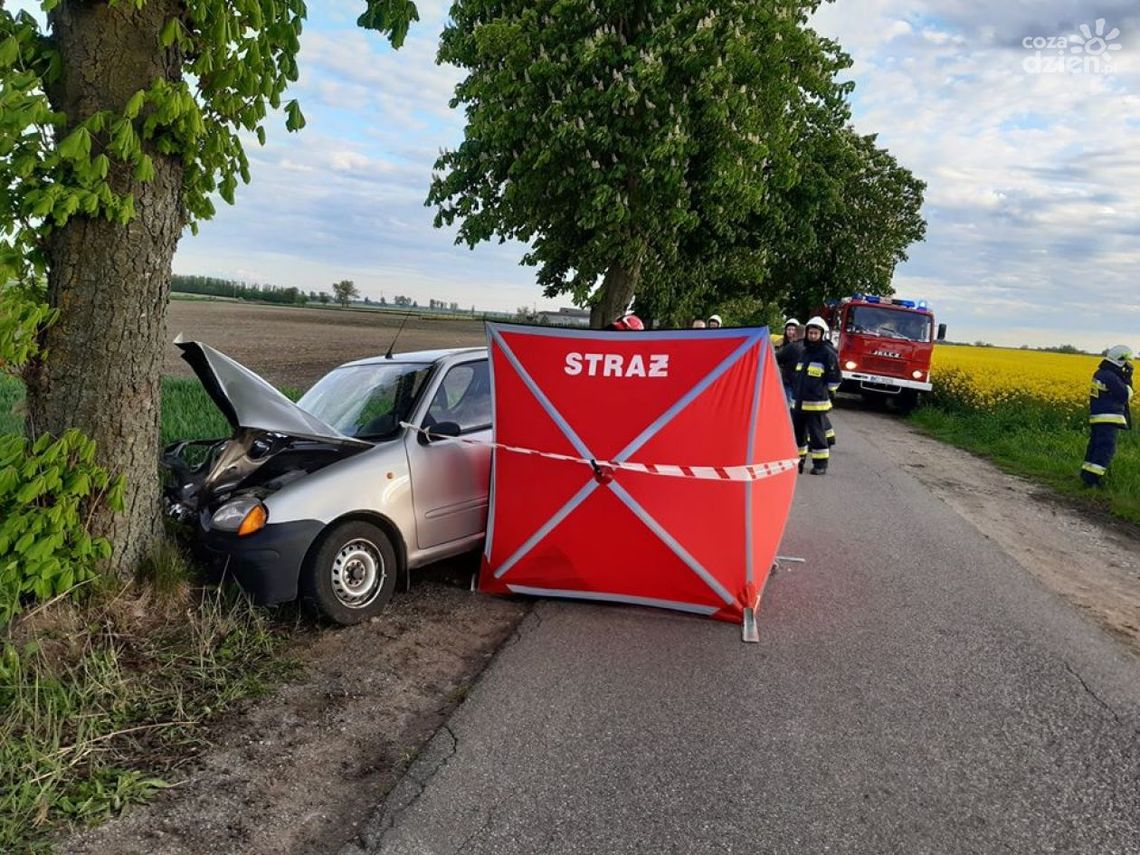 Nasierowo Dolne. Uderzył w drzewo i zginął na miejscu