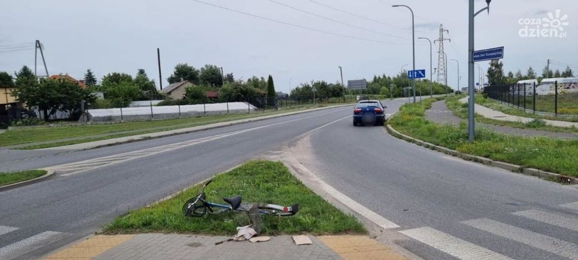 Nietrzeźwy rowerzysta potrącony na rondzie Solidarności