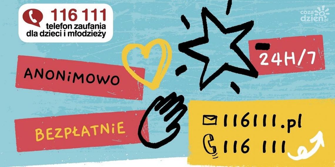Nigdy nie jesteś sam! Skorzystaj z Telefonu Zaufania dla Dzieci i Młodzieży - 116 111