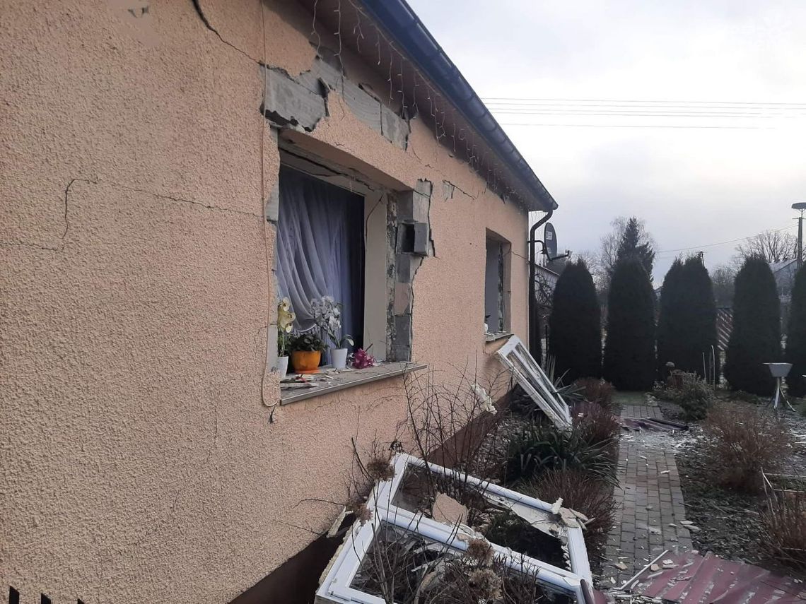 Nikt nie nie został ranny. W domu po wybuchu gazu na razie nie można mieszkać