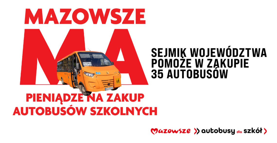 Nowe autobusy szkolne zwiększą bezpieczeństwo uczniów na Mazowszu