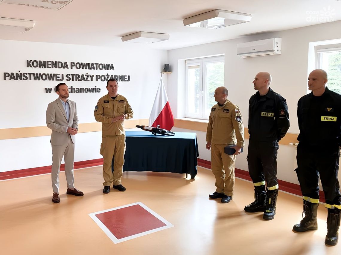 Nowy sprzęt dla strażaków z Ciechanowa