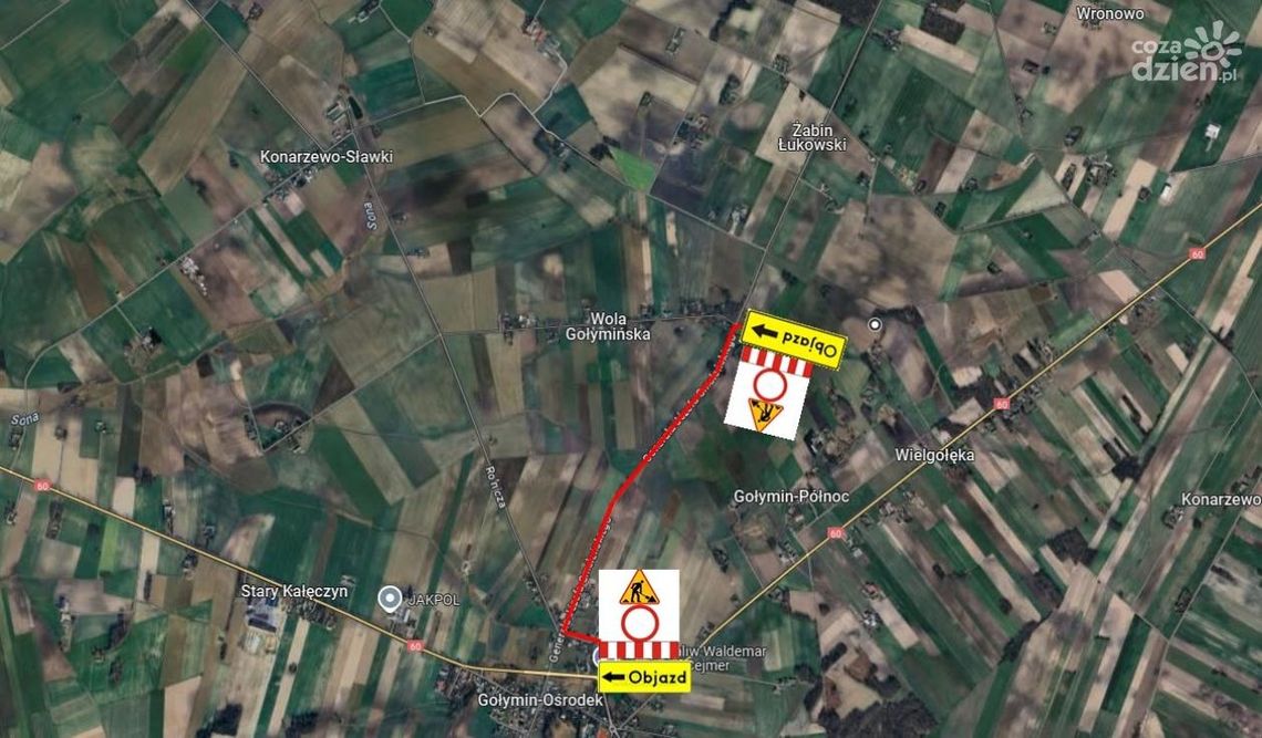 Od poniedziałku duże utrudnienia.  Zamkną drogę na czas remontu