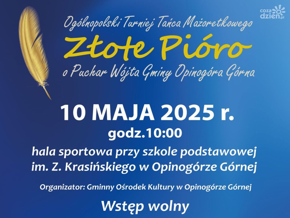 Ogólnopolski Turniej "Złote Pióro" w Opinogórze Górnej - zobacz mażoretki z całego kraju