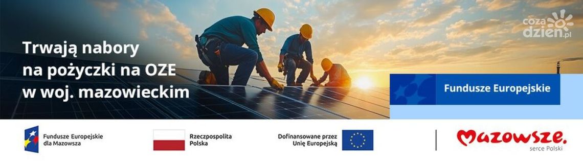 OZE w firmie i w gminie. Na Mazowszu dostępne są unijne pożyczki na ten cel