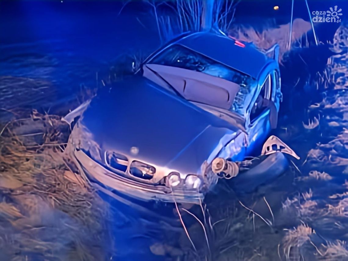 Pijany  19-latek  rozbił  BMW  pod  Ciechanowem
