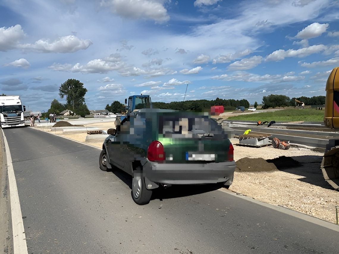 Pijany kierowca groził śmiercią świadkowi. Groźna sytuacja na remontowanej ulicy w Ciechanowie
