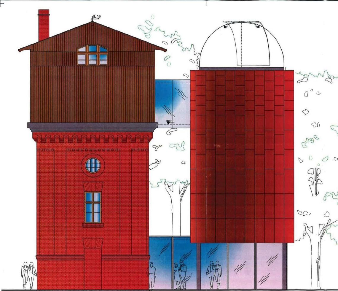 Planetarium w starej wieży ciśnień. Płońsk pozyskał dofinansowanie z funduszy norweskich. Zobacz wizualizację Planetarium w starej wieży ciśnień. Płońsk pozyskał dofinansowanie z funduszy norweskich. Zobacz wizualizację
