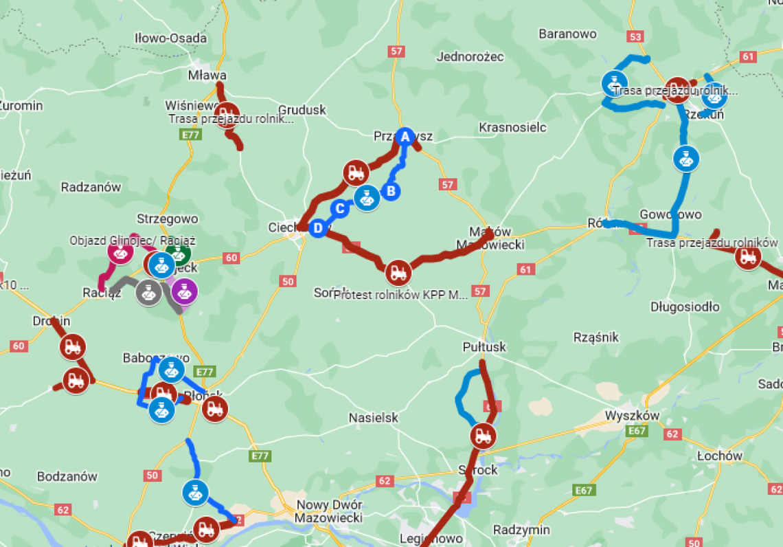 Planowany protest rolników - przygotuj się na utrudnienia w ruchu drogowym
