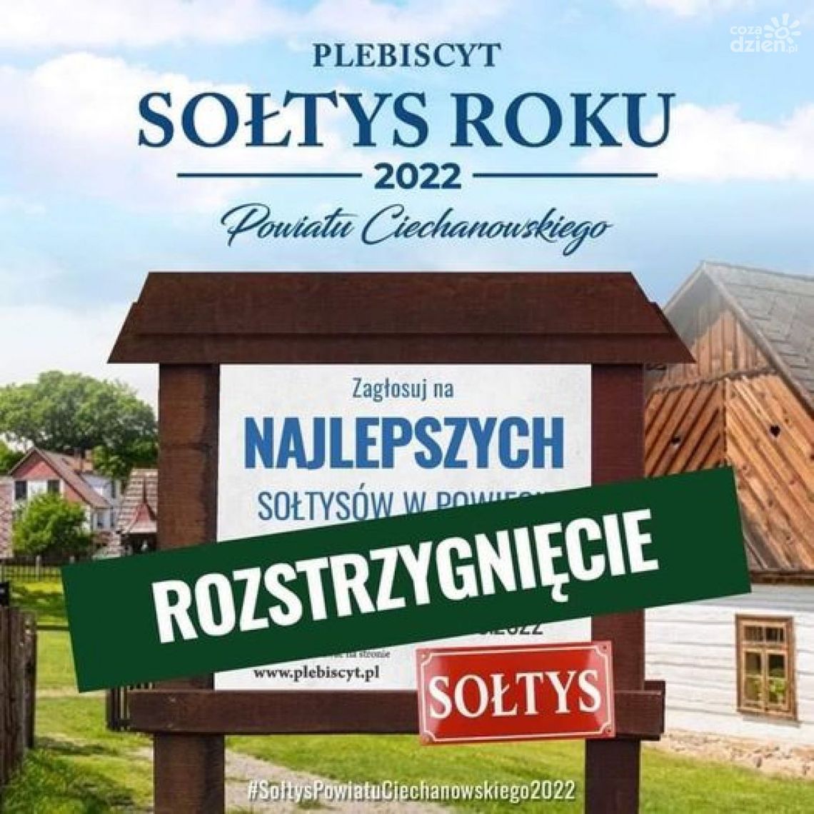 Plebiscyt na Sołtysa Roku 2022 Powiatu Ciechanowskiego rozstrzygnięty!