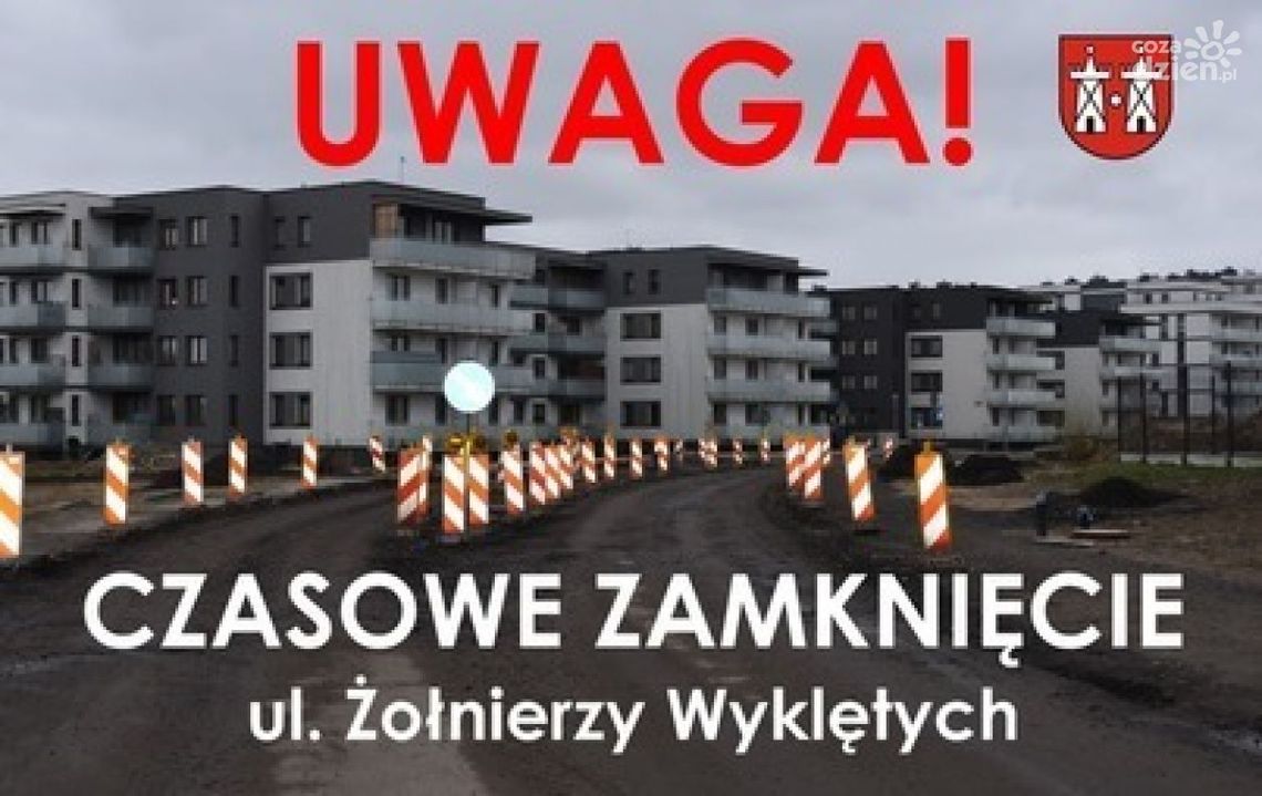 Płońsk. Czasowe zamknięcie ul. Żołnierzy Wyklętych