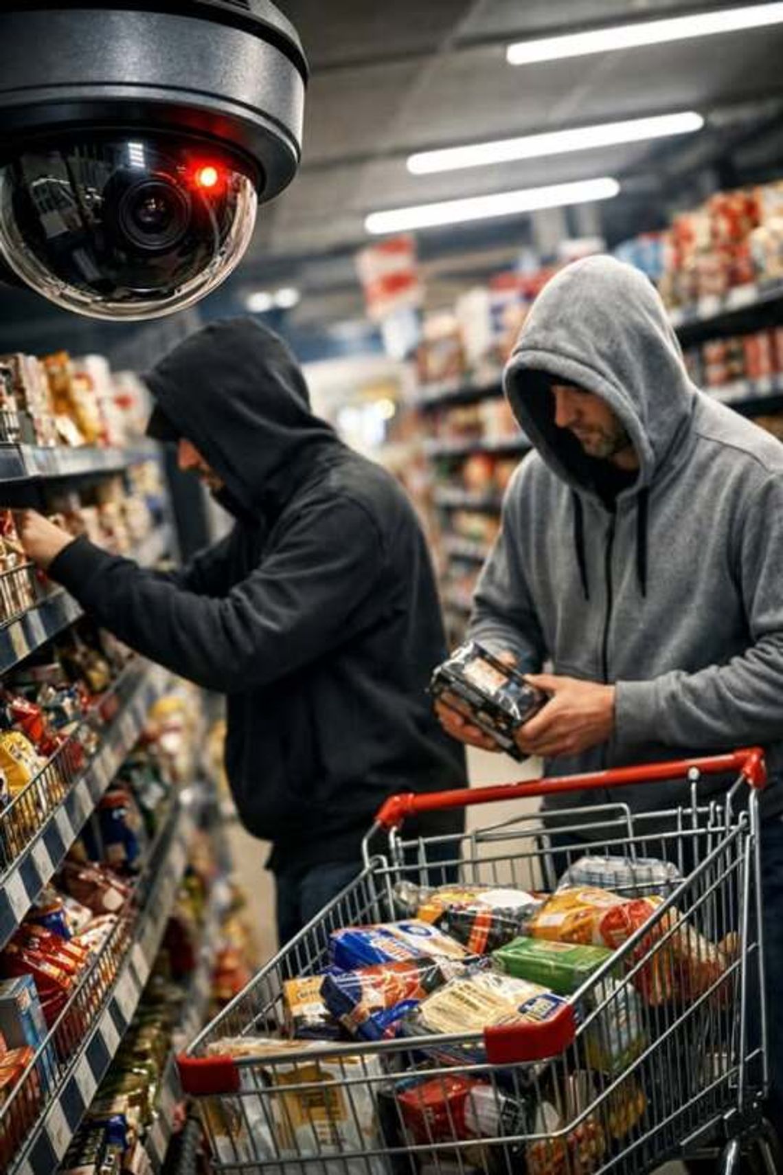 Płońsk. Kradzieże w supermarketach. Zatrzymano trzech mieszkańców Ciechanowa