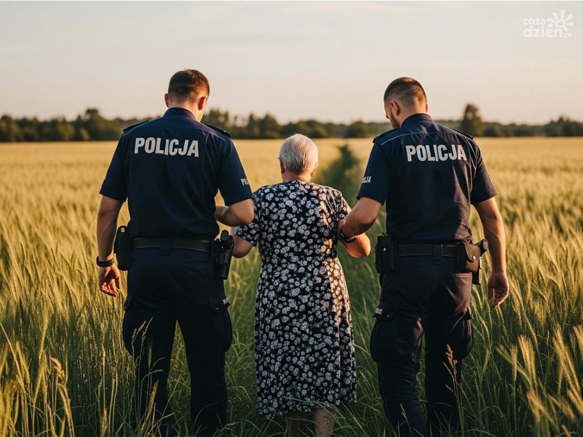 Policja uratowała 87-latkę. Seniorka zaginęła w wysokiej trawie