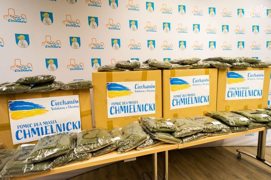 Pomoc humanitarna Ciechanowa dla ukraińskich żołnierzy 