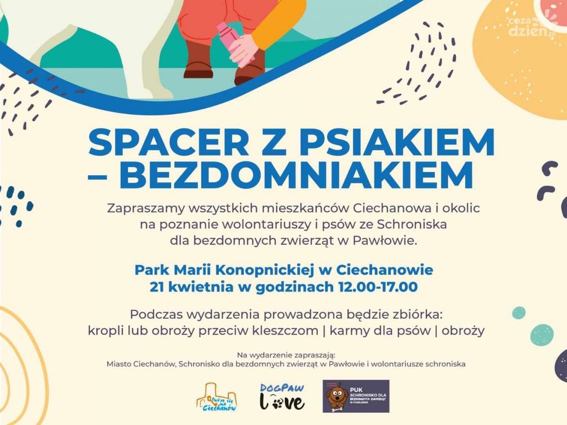 Pospaceruj z pieskiem, porozmawiaj z wolontariuszami