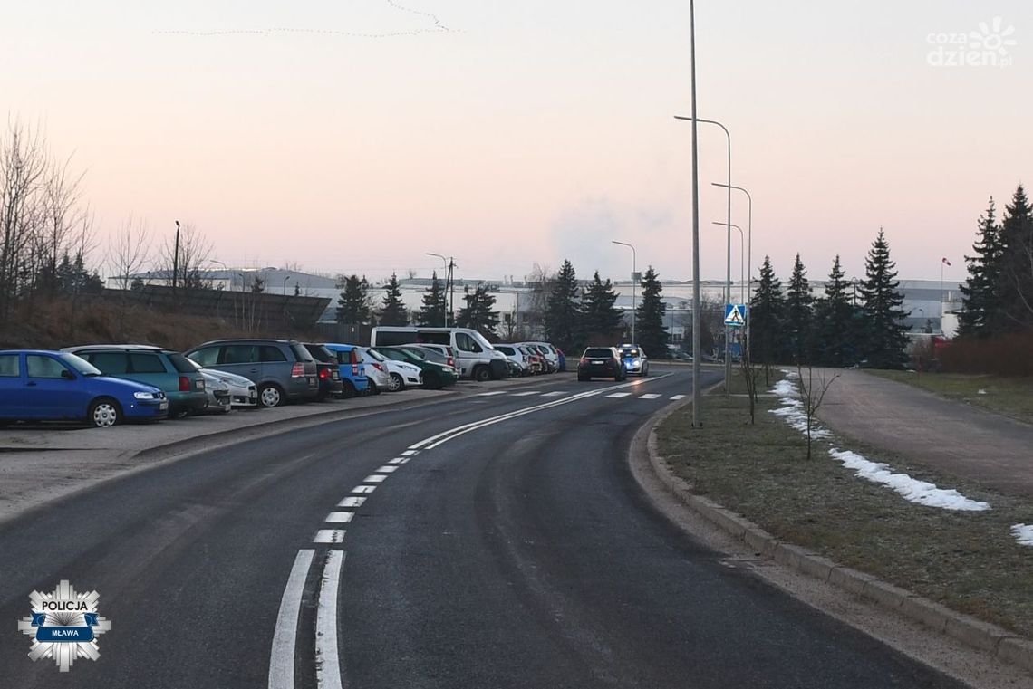 Potrącenie pieszej na pasach w Mławie 