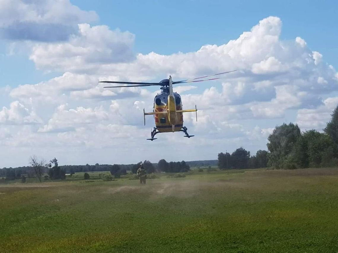 Poważny wypadek w miejscowości Załęże Sędzięta. 15-latka w ciężkim stanie trafiła do szpitala