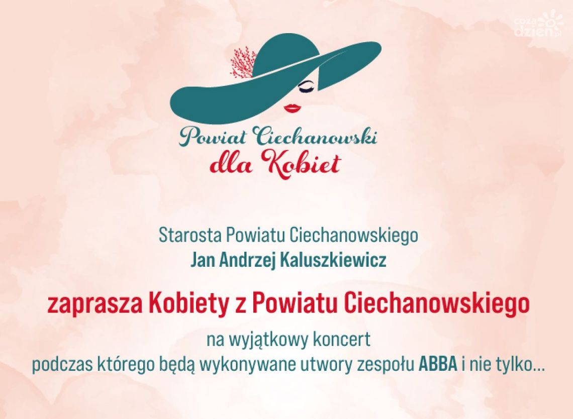 Powiat Ciechanowski dla Kobiet. Odbierz bezpłatny bilet na wyjątkowy koncert