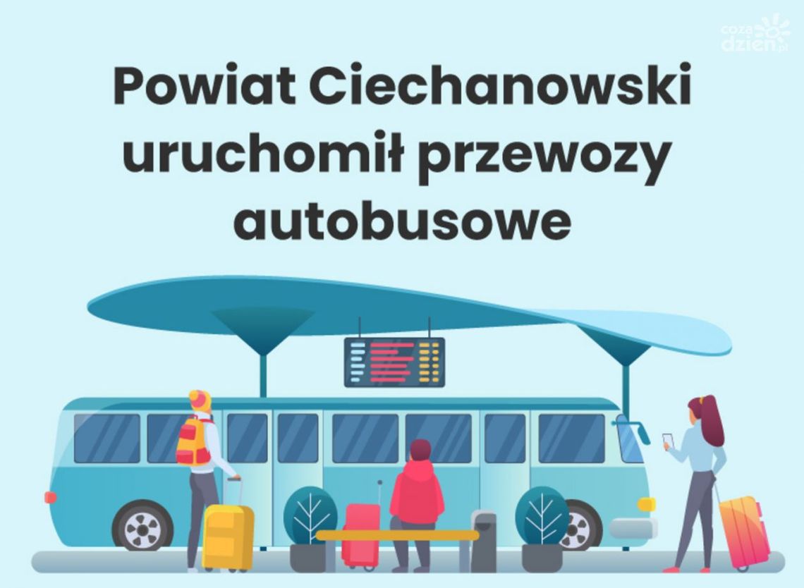 Powiat Ciechanowski uruchomił dwie linie autobusowe