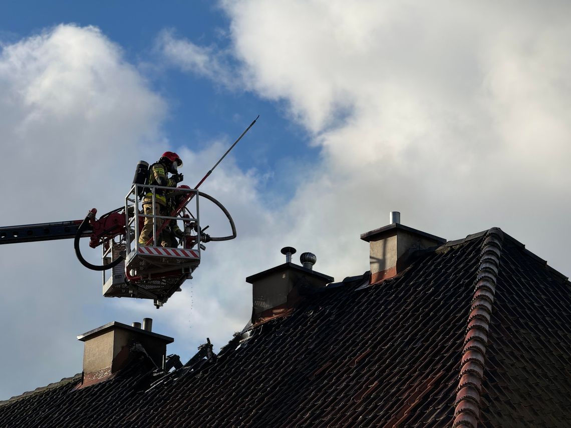 Pożar budynku przy ul. 17 Stycznia Pożar budynku przy ul. 17 Stycznia