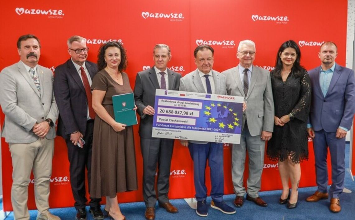 Prawie 27 mln zł z UE i budżetu Mazowsza dla regionu ciechanowskiego i powiatu przasnyskiego