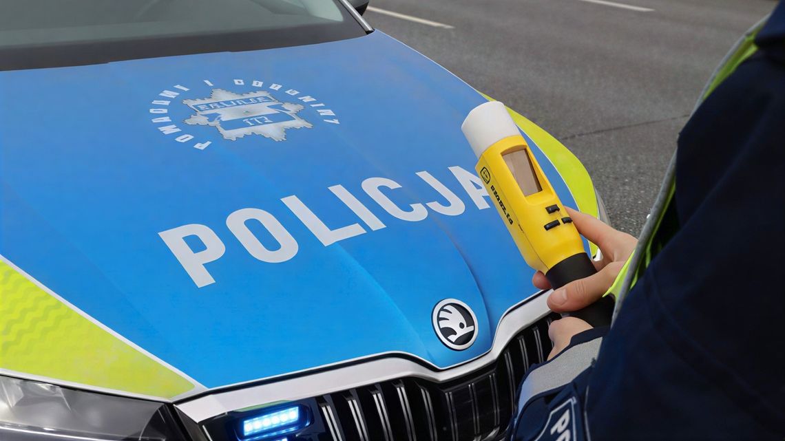 Policja z alkomatem