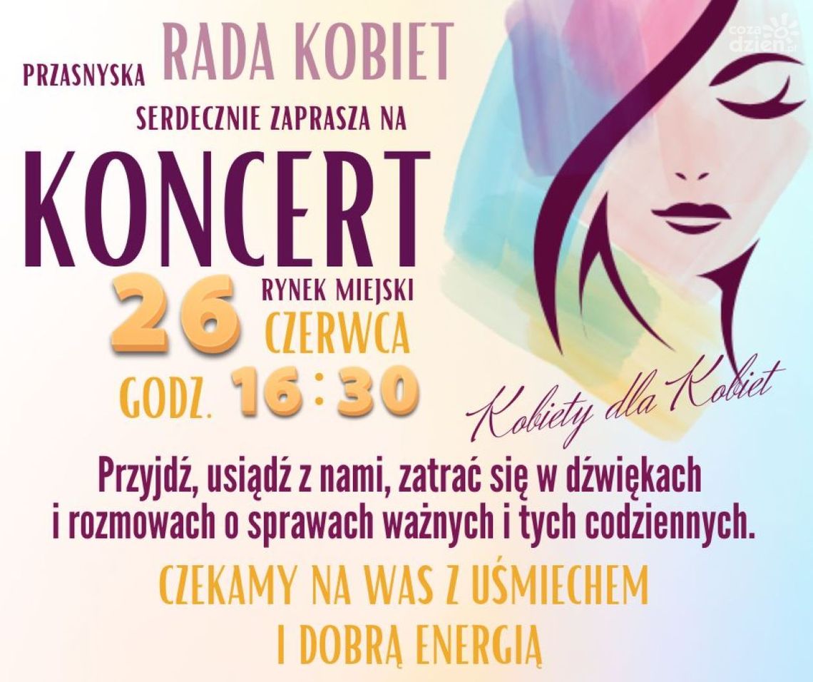 Przasnyska Rada Kobiet zaprasza na wyjątkowe wydarzenie – koncert, słodki poczęstunek i rozmowy na Rynku