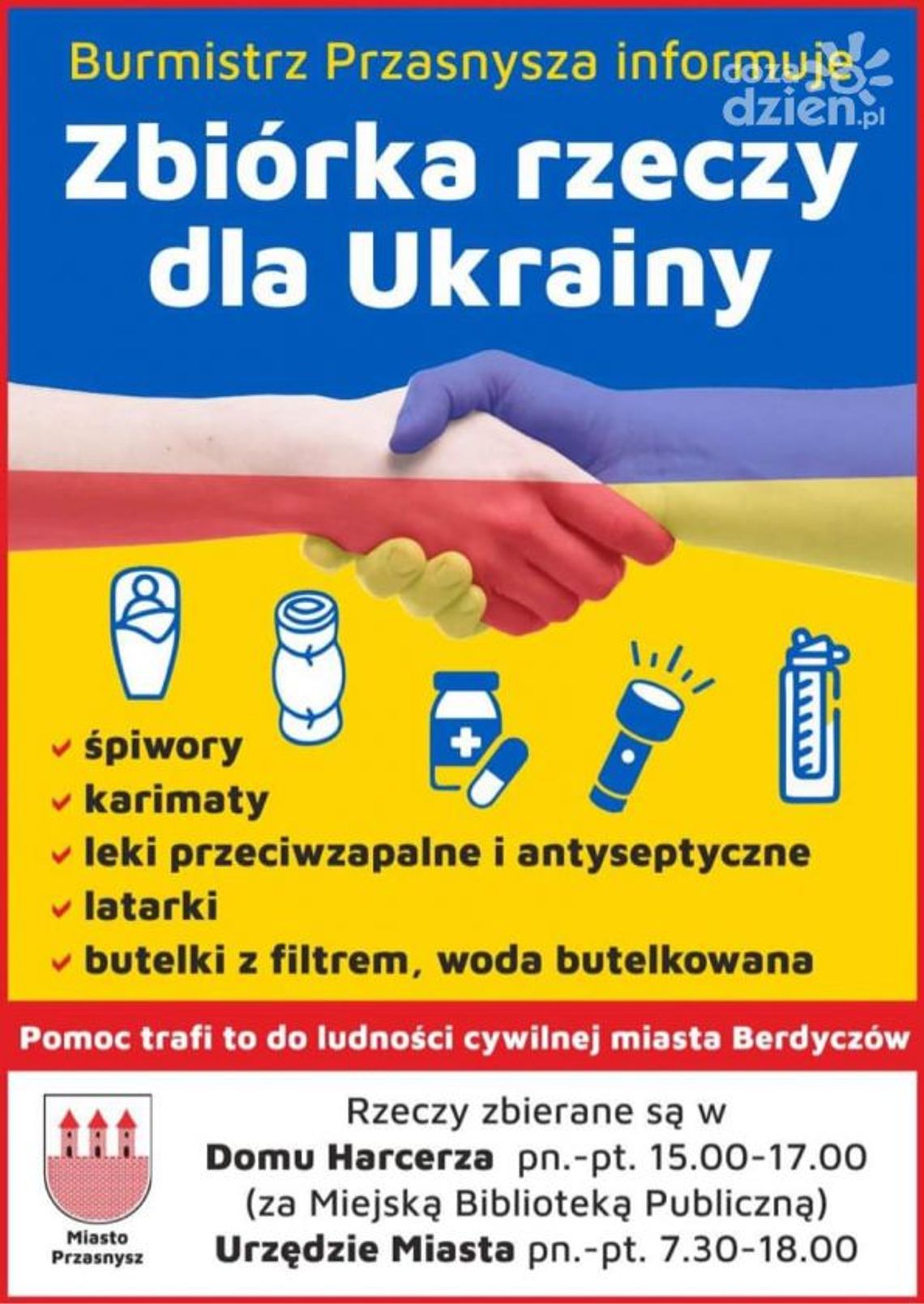 Przasnysz dla Berdyczowa. Ruszyła zbiórka rzeczy