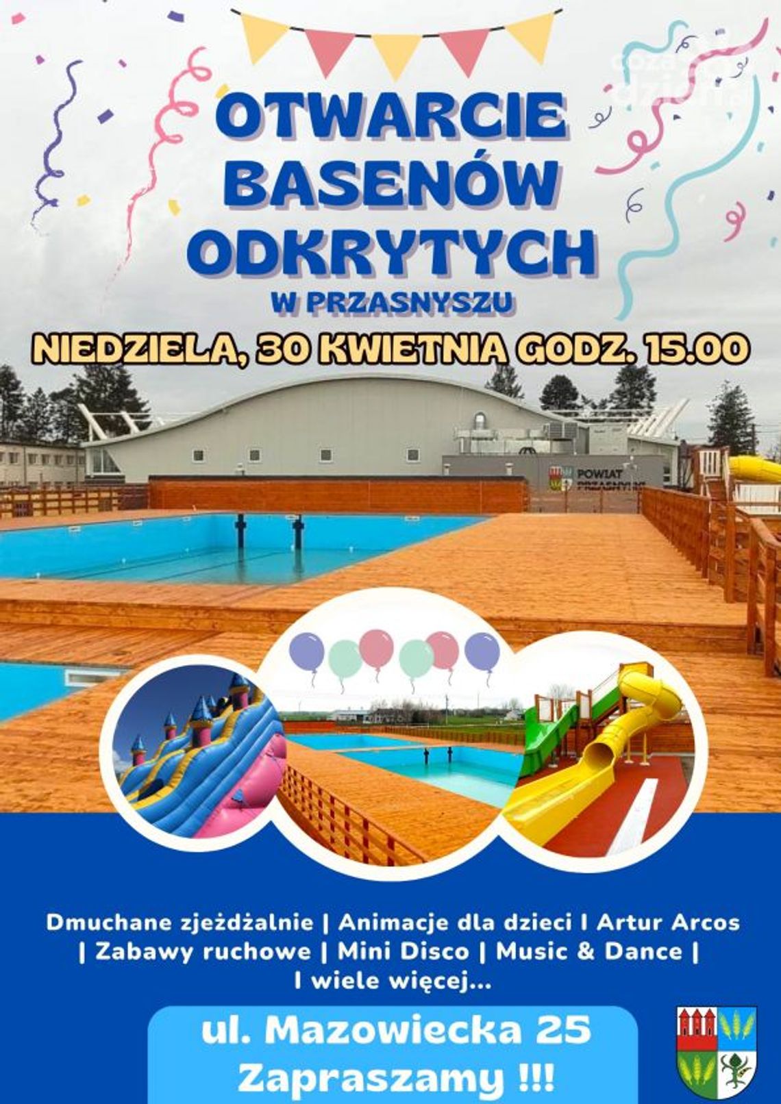 Przasnysz. Otwarcie basenów jeszcze w kwietniu