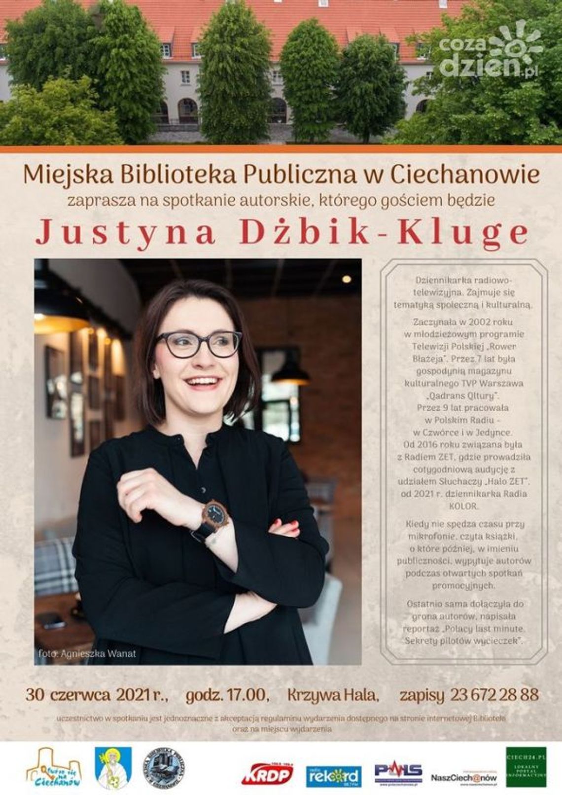 Przed nami spotkanie autorskie z Justyną Dżbik-Kluge