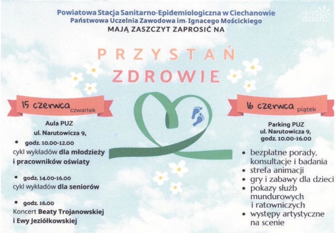 Przystań Zdrowie: Promocja zdrowego stylu życia i aktywności fizycznej w Ciechanowie
