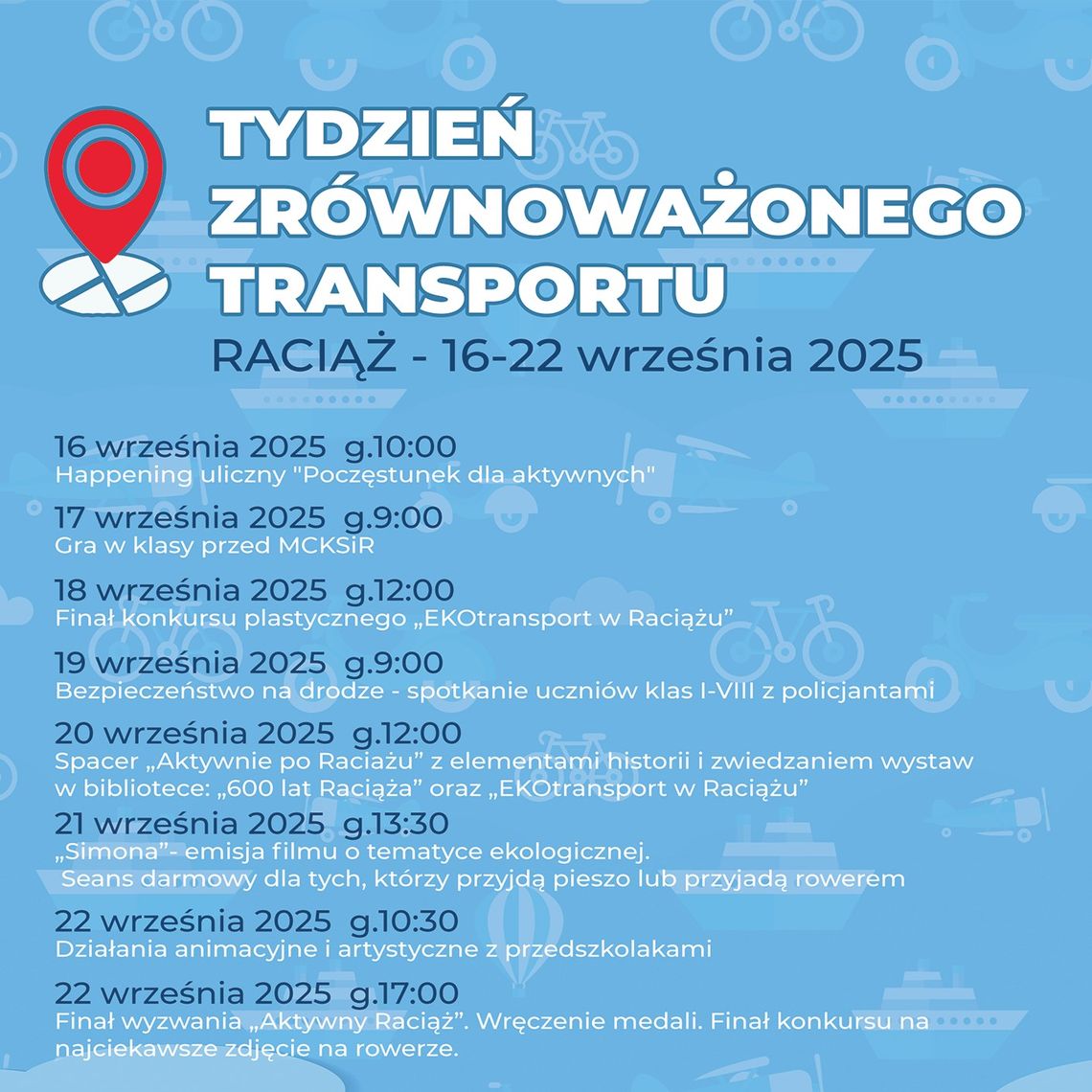 Raciąż na tydzień zamienia samochód na rower i własne nogi. Rusza Tydzień Zrównoważonego Transportu