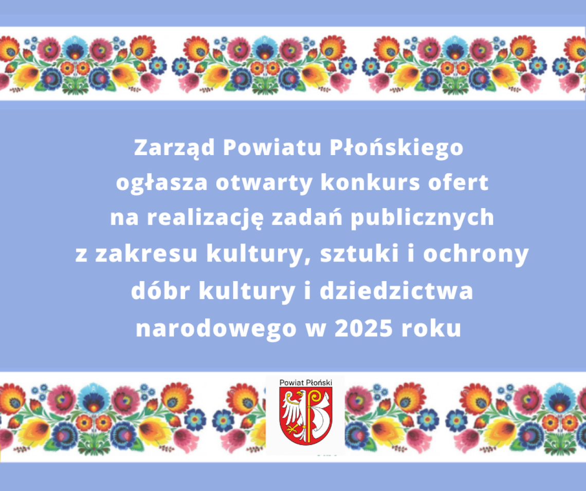 Rekordowe 55 tys. zł na kulturę w powiecie płońskim – nabór wniosków trwa