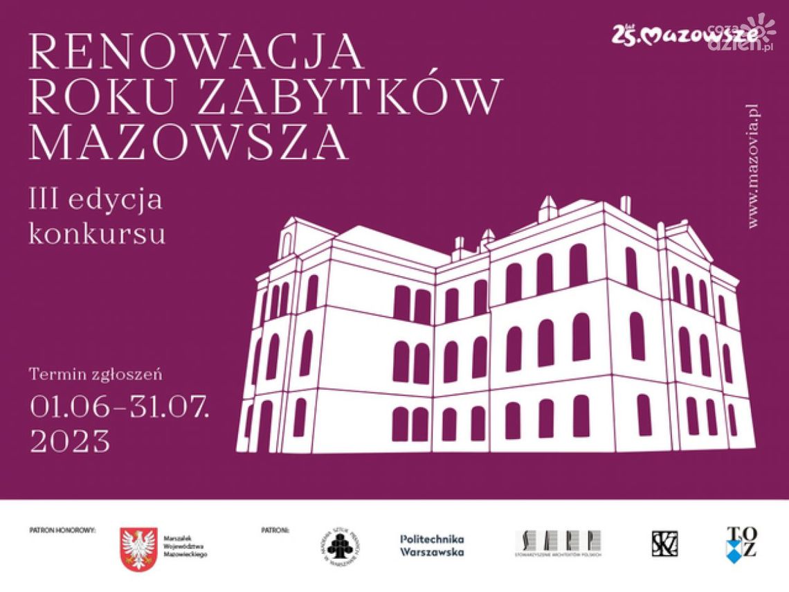 Renowacja Roku Zabytków Mazowsza – III edycja