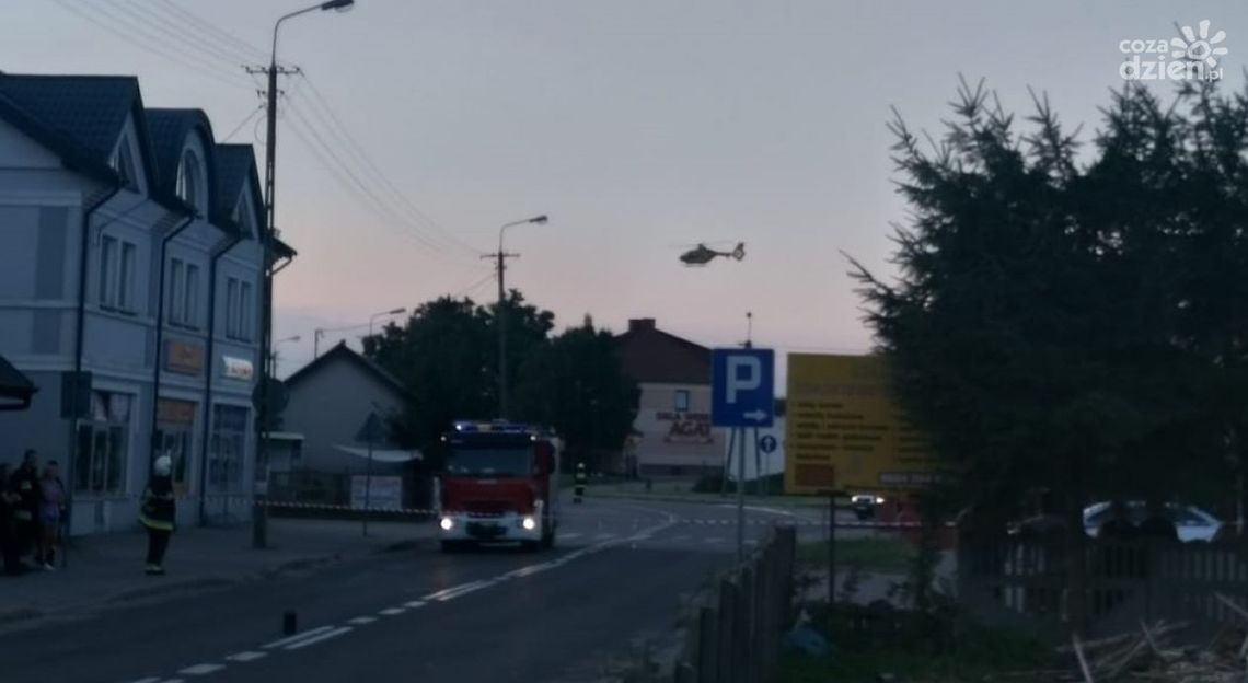 Rowerzysta wjechał wprost pod motocykl. Są ranni po wczorajszym wypadku w Grudusku